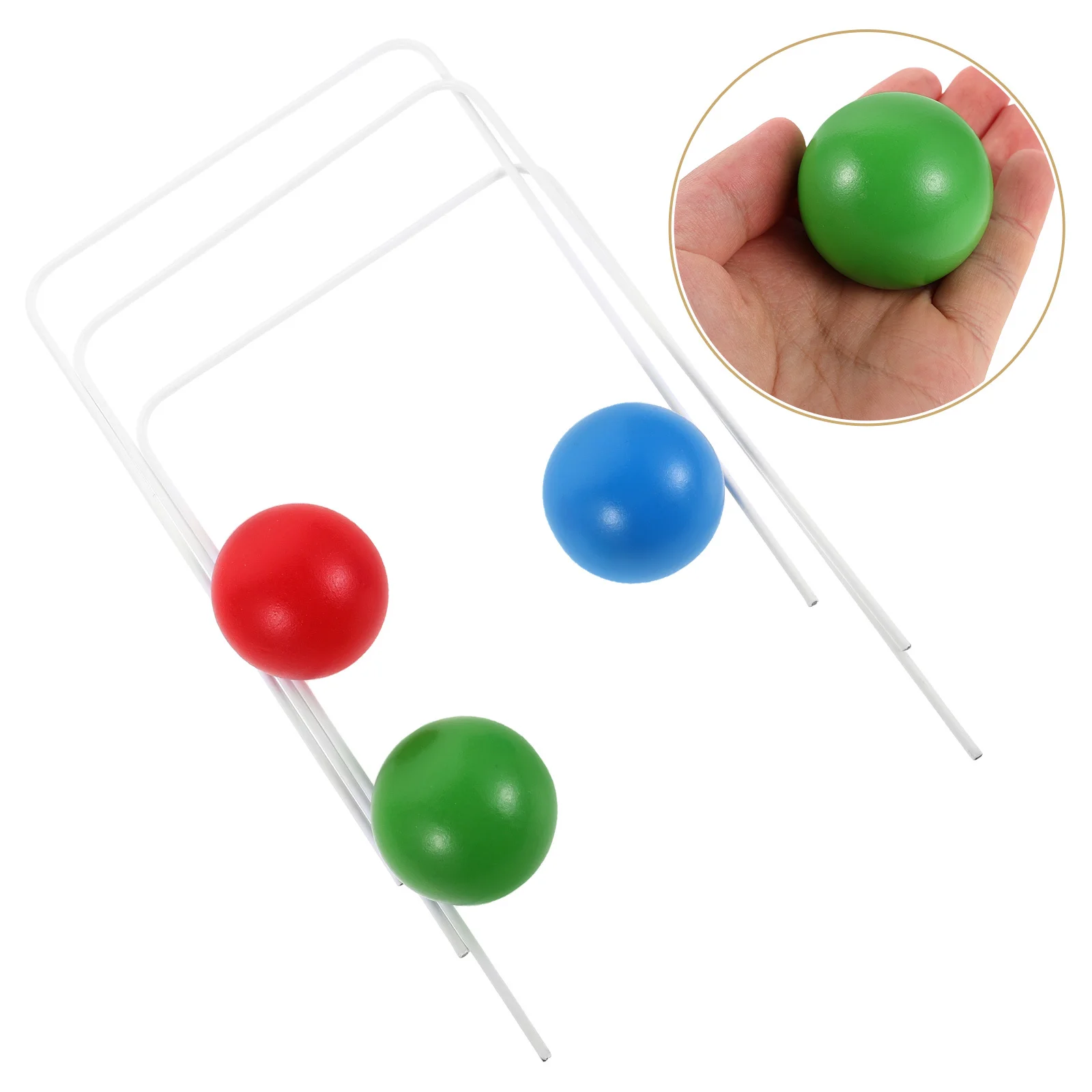 

1Set Croquet Set Kids Wooden Garden Activity Kit Quick Setup Outdoor Lawn Game Croquet Sets for Families