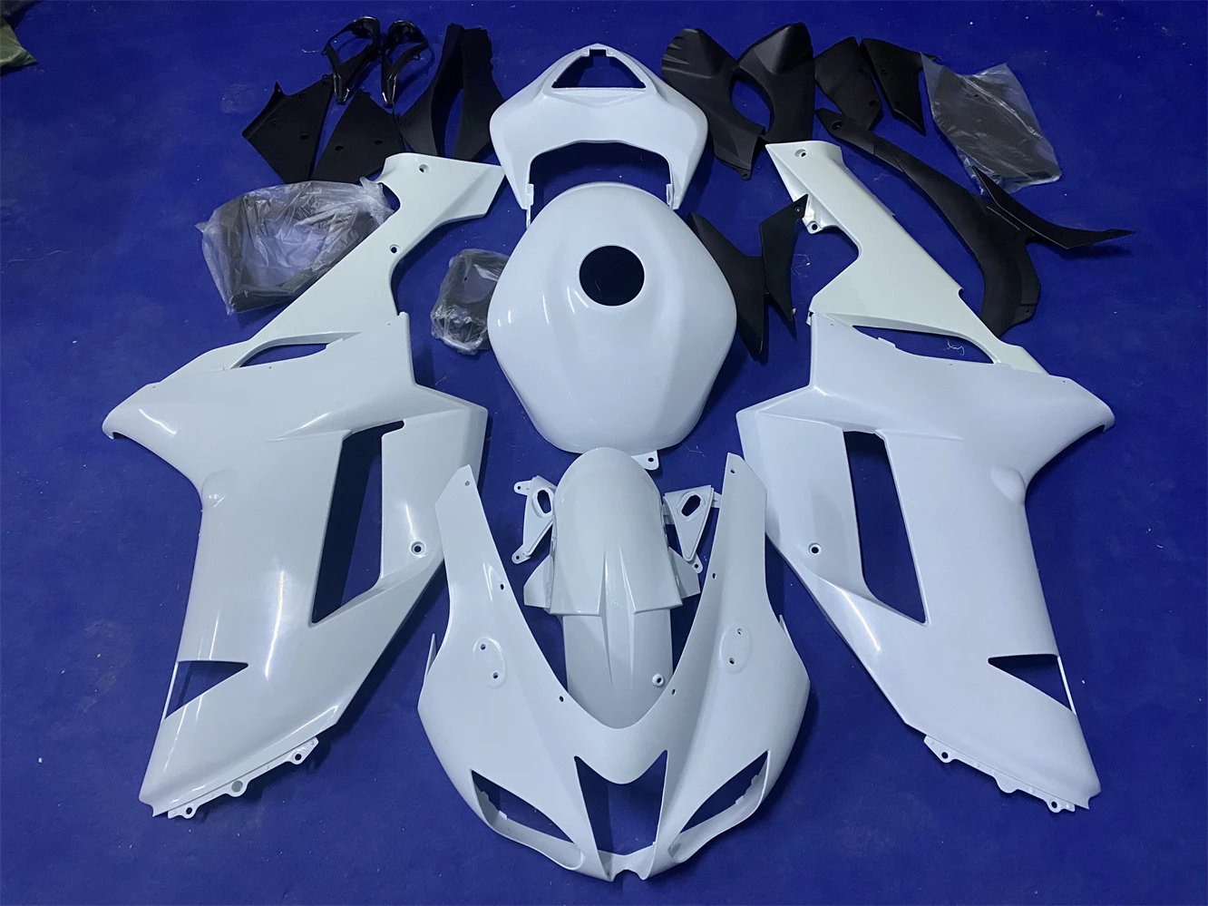 New ABS Motorcycle Fairings Kit Fit For ZX-6R 07 08 ZX6R 2007 2008 Bodywork Set  unpainted