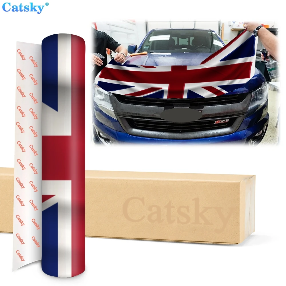 British flag car hood decal vinyl sticker graphic wrap decal graphic hood decal suitable for most vehicle customization