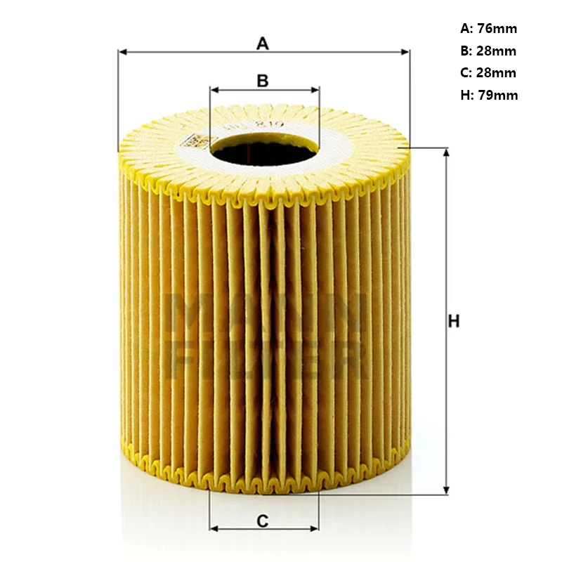 MANNFILTER HU819x Oil Filter Fits VOLVO CARS C70 S60 S80 XC90 / XC90 Sport 1275810-8 1275810 1275811 1275811-6