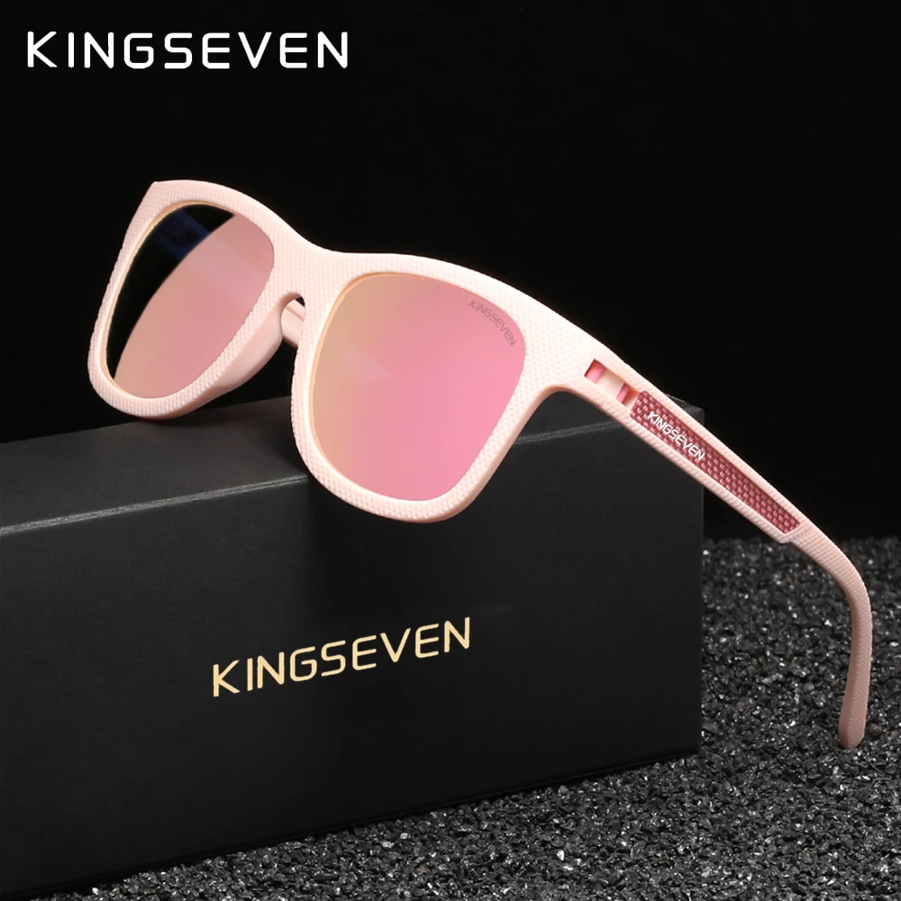 KINGSEVEN Brand Fashion Causal Sunglasses Men Women HD Polarized Anti-UV400 Protective Glasses Outdoor Fishing Driving Eyewear