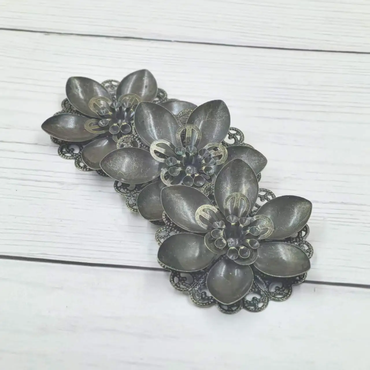 100PCS New Charm Connectors Pendants Flower Handmade Crafts Jewelry Accessories Creative Ethnic Style Headwear Supplies