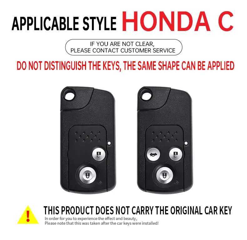 Alloy Car Key Fob Case Cover for Honda CRV Fit Shuttle Fried Freed Spike StepWGN RG1 Spada CRZ Shell Holder Keychain Protector