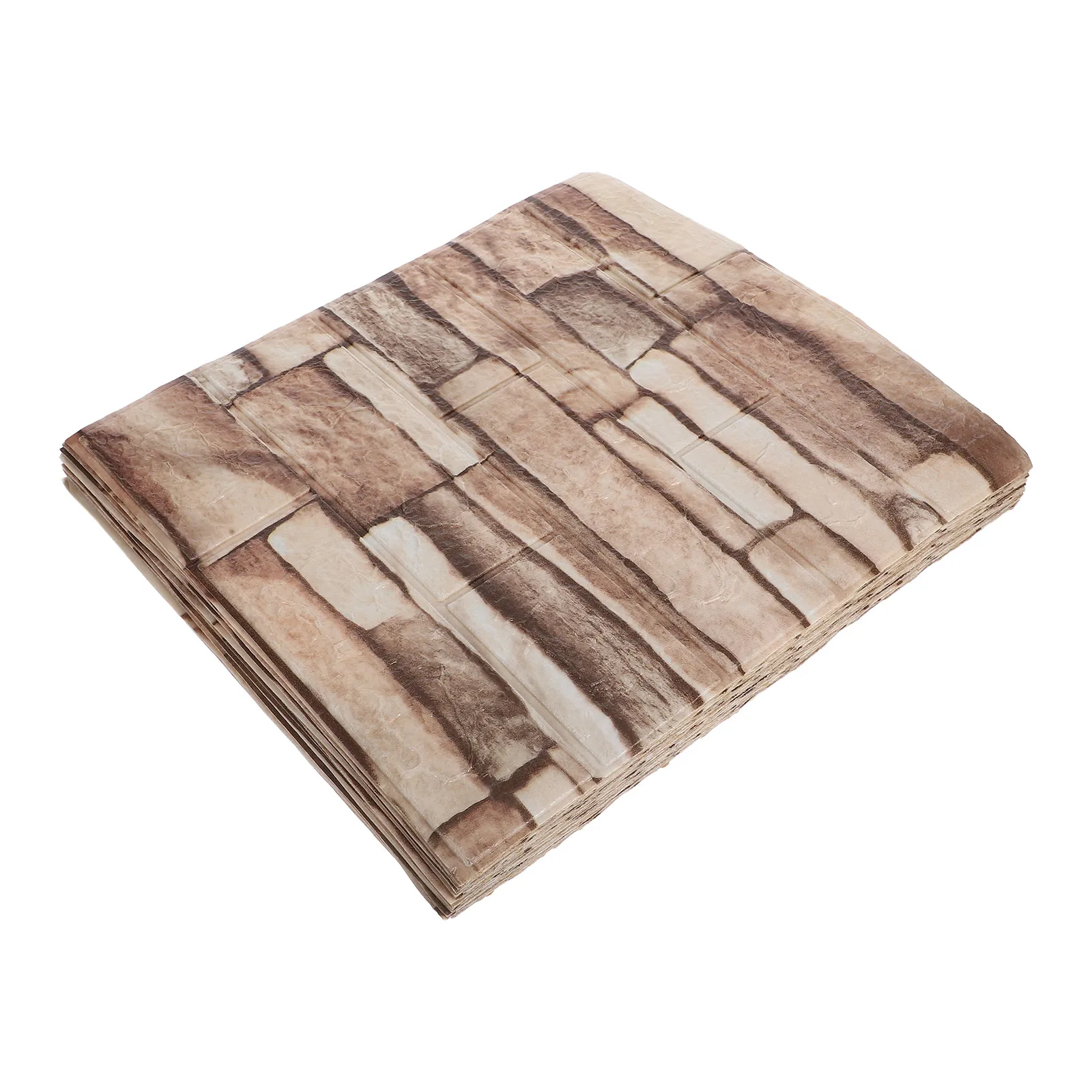 

20 Pcs Stickers Three-dimensional Wall Brick Shaped Ceramic Tile for Decor Wrapping Paper