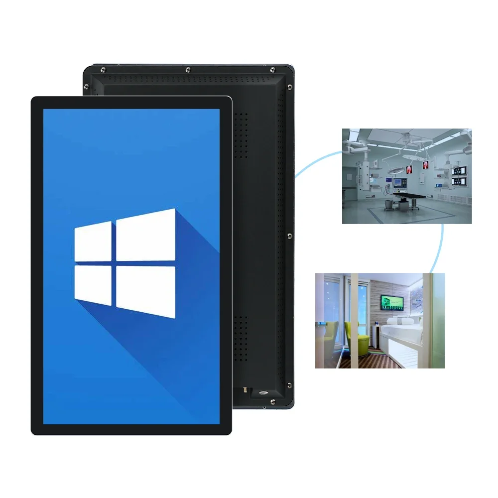 TouchWo 18.5 21.5 23.8 27 Inch Touch Screen Advertising Display Android Win Debian Ubuntu Panel Pc for Vending Machine