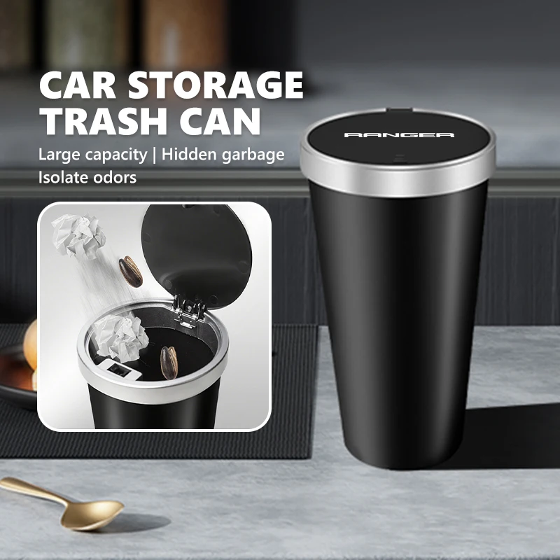 Cubo de basura para coche Ford, caja de almacenamiento de basura para vehículo, accesorios para automóvil, Falcon Fusion Escape Ecosport Fusion Explorer