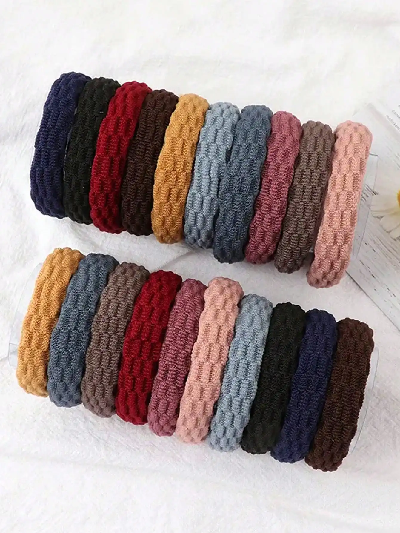 20 Stück solide Haargummis für den täglichen Gebrauch für Damenfrisuren, Freizeitfrisuren, Kopfaccessoires für Frauen, Haaraccessoires für Frauen – Detail 1