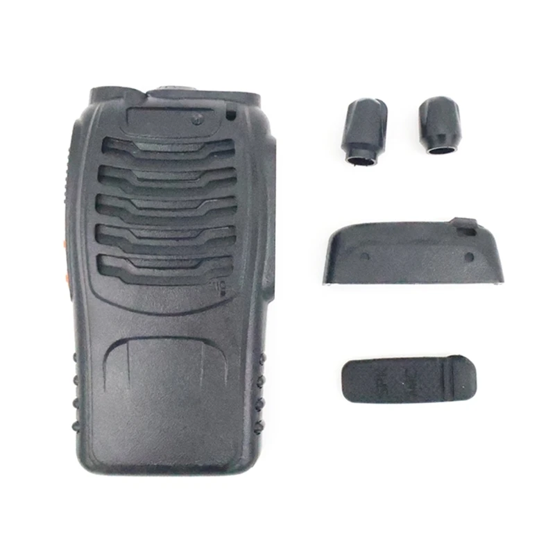 

Replacement Repair Housing Cover Shells Sheaths Front Case with Knob for Handheld Walkies Talkies