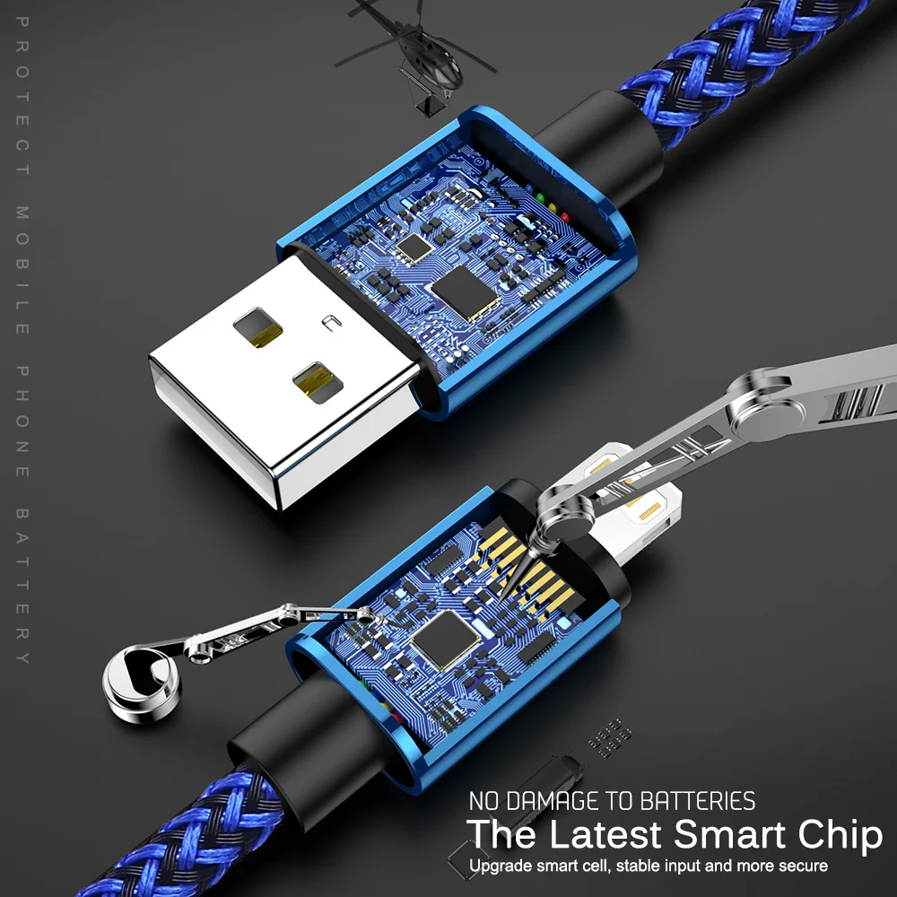 1 متر 2 متر 3 متر USB كابل شاحن البيانات آيفون X XR XS 11 12 13 برو ماكس 6 6S 7 8 14 زائد SE سريع شحن الحبل النايلون مضفر كابل