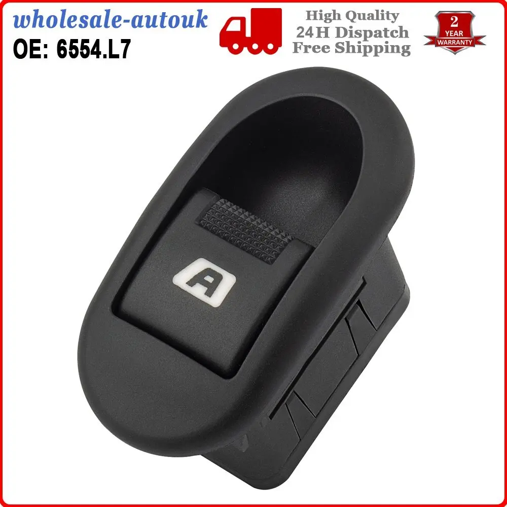Electric Window Switch Button 6554L7 for Peugeot 1007 for Citroen C2 C3