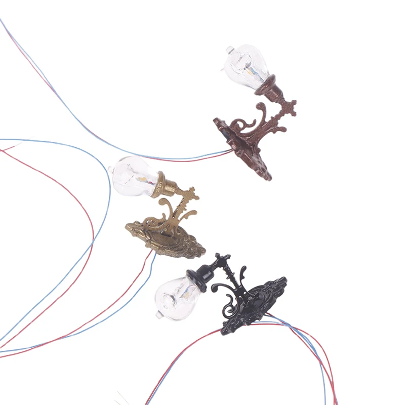 دمية مصغرة الجدار ضوء المصباح لمبة مكتب إضاءة LED صغيرة ديكور المنزل دمية الأثاث لعبة يمكن أن تكون مشرقة