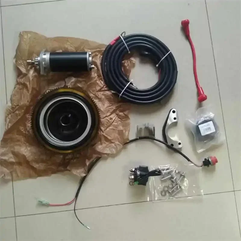 T20 ELECTRIC START KIT FOR HIDEA CALON GLORIA  2T 20HP 18HP 15HP OUTBOARD STARTER MOTOR CABLE FLYWHEEL SWITCH RECTIFIER SOLENOID