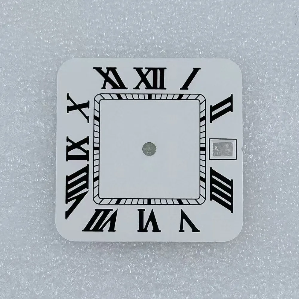 Quadrante quadrato NH35 da 27 mm per orologio meccanico con calendario romano modificato adatto al movimento NH35 nuovi colori multipli non luminosi
