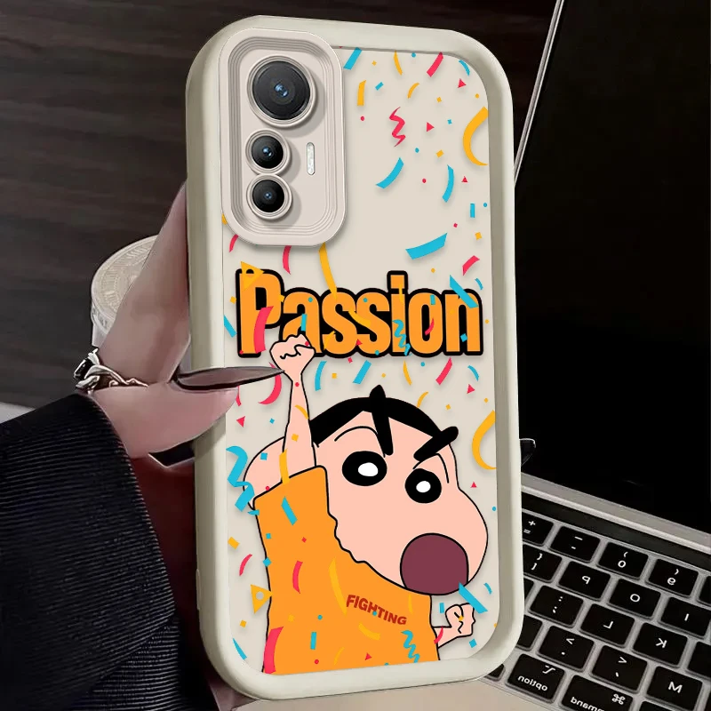 Crayon Shin-chan Kawaii Cartoon Case For Xiaomi Mi 17 Pro Max 15 Ultra 14 13 12 12X 12S 11 Lite 5G NE 15T 14T 13T 12T 11T Pro view 5