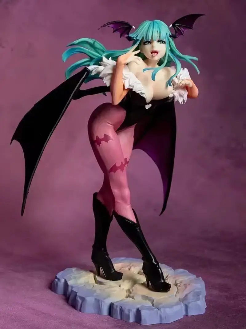 Darkstalkers Morrigan Aensland Anime Figure Lilith Action Figurine Pvc Statue Felicia Figure Girl Halloween Model Collection Toy