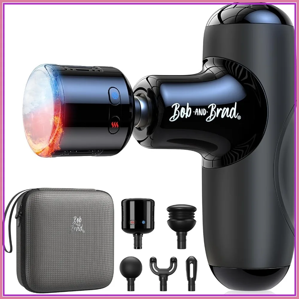 

Mini Massage Gun with Heat & Cold, Pocket-Sized Deep Tissue Massager, Ultra Small & Quiet, FSA Eligible