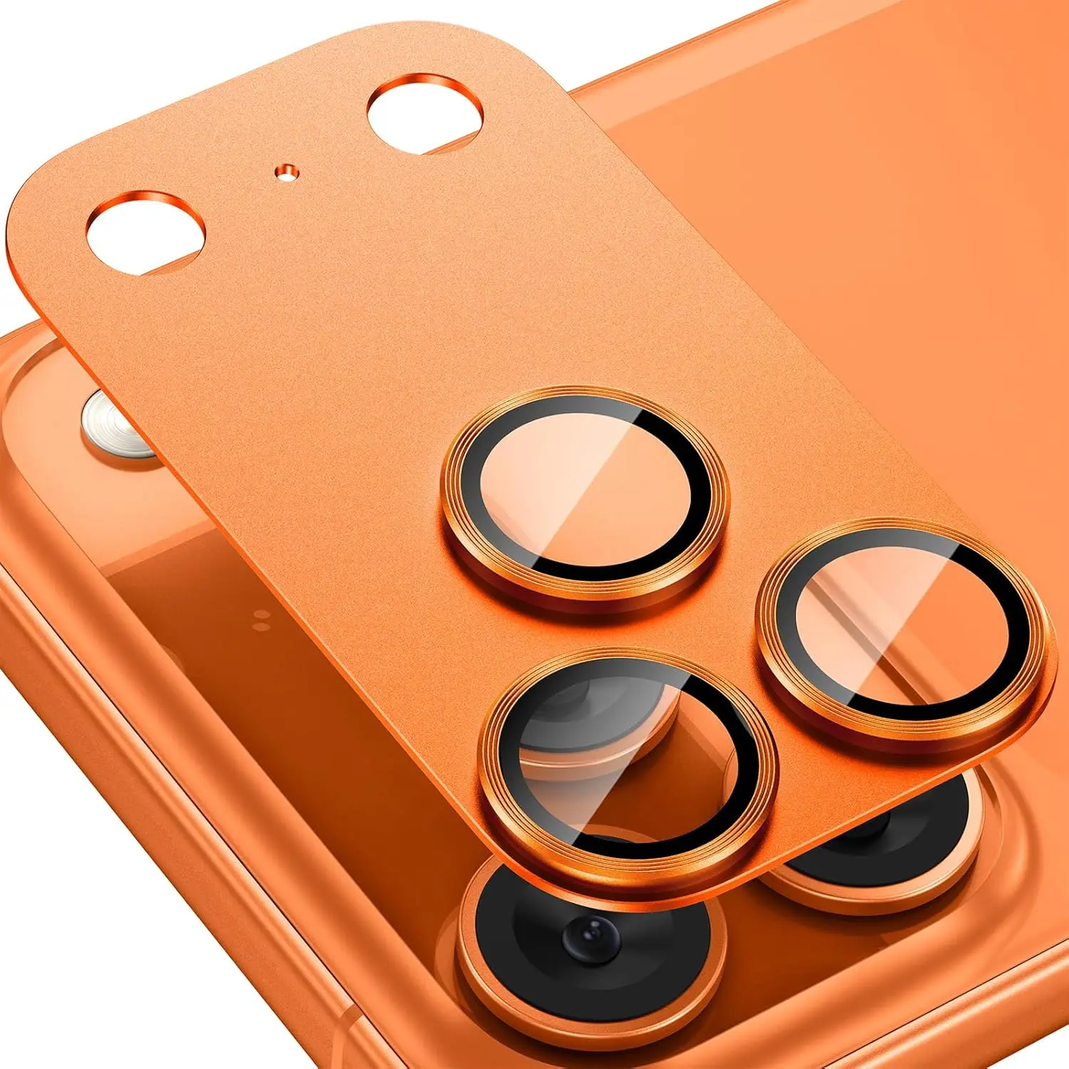 

For iPhone 17 Pro/17 Pro Max Camera Lens Protector Metal Aluminum Alloy Tempered Glass Cover Camera Screen Protector Accessories