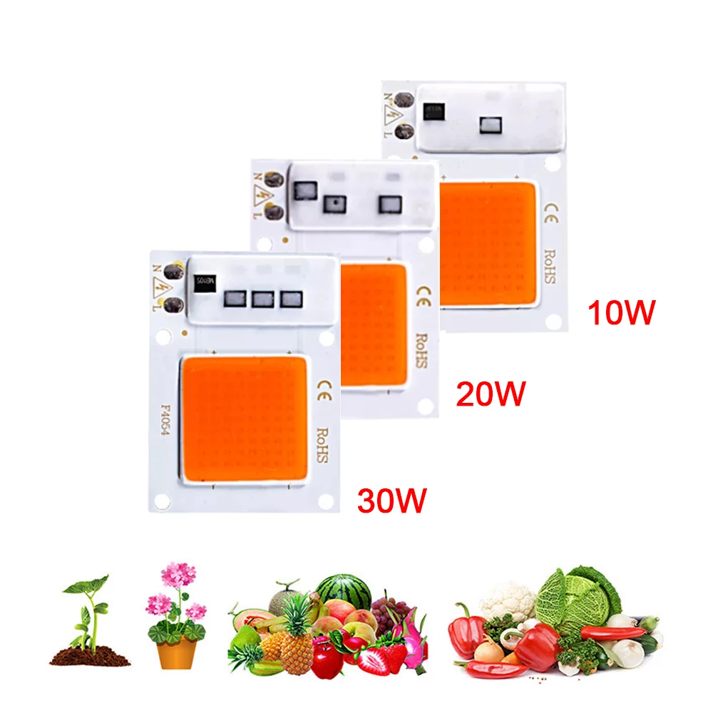 Full Spectrum LED Chip Plant Grow Light AC220V COB Chip LED Grow Light Phyto Lamp DIY Smart IC No Need Driver Indoor Plant Grow