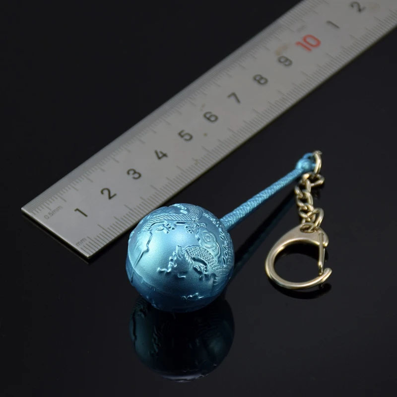 7.5cm/2.95in ne zha 2 anime periféricos ao beng mar sal pérola mexilhão martelo metal artesanato arma modelo anime espada chaveiro presente