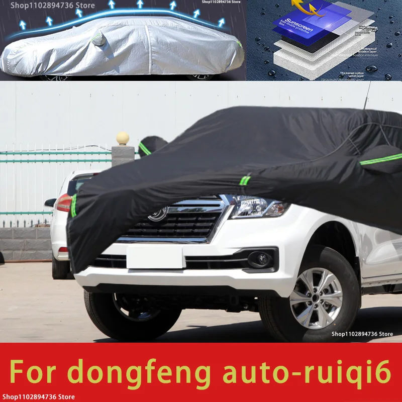 

For dongfeng auto ruiqi6 fit Outdoor Protection Full Car Covers Snow Cover Sunshade Waterproof Dustproof Exterior black cover