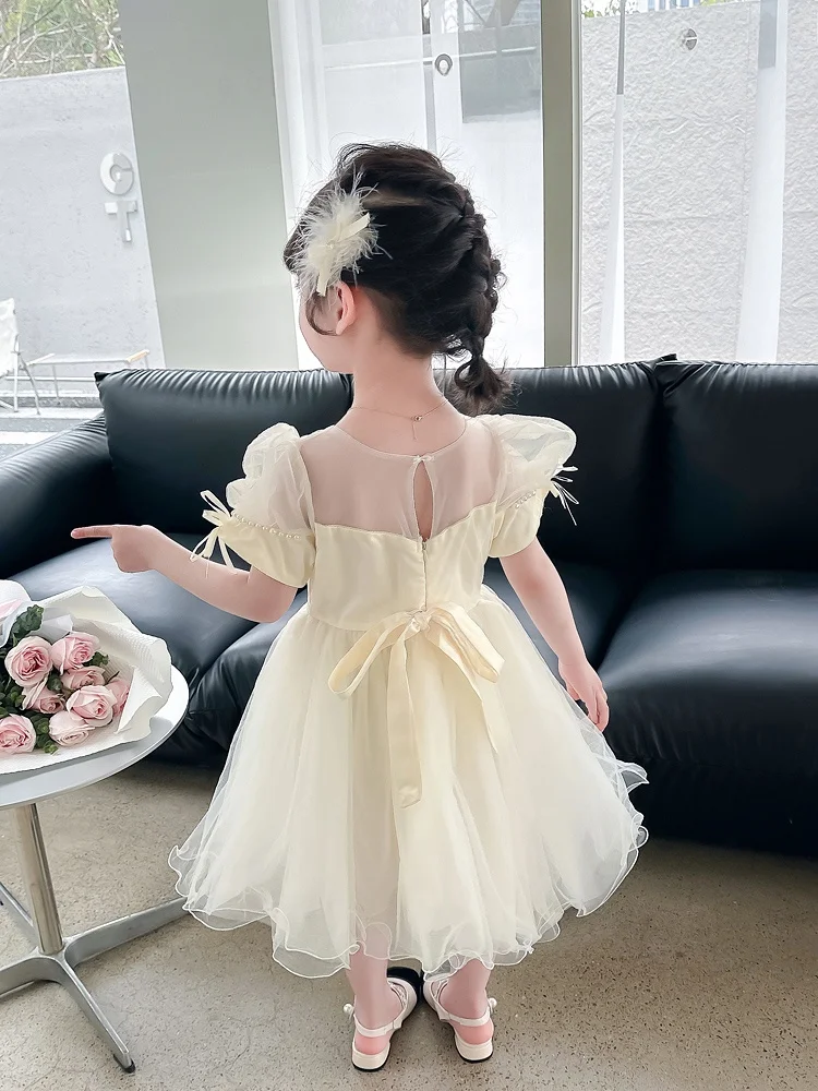 Tenue d'été pour enfants Princ Dr, robe de performance à bulles pour filles, jupe de fée T Escape Me, douce et élégante