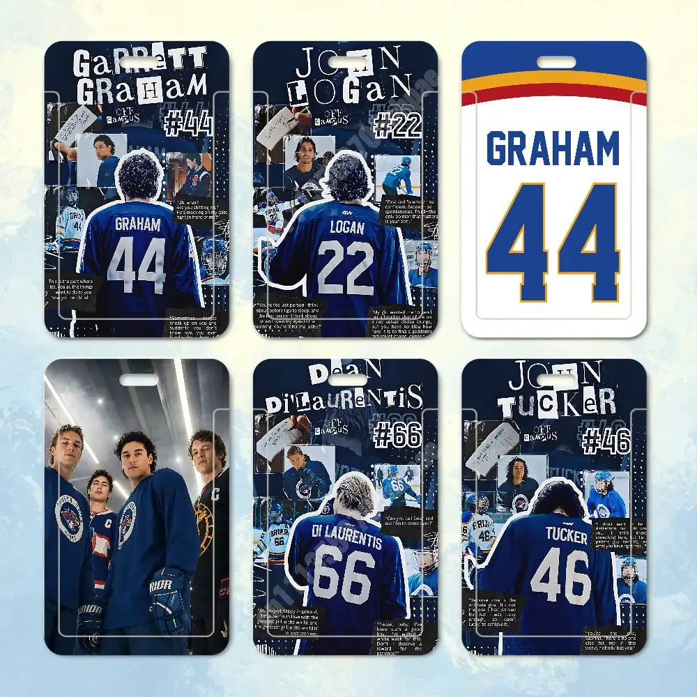 Off C-Campus TV Series Hockey Team Plastic Card Holder Student ID Card Clear Transparent Business Office Supplies