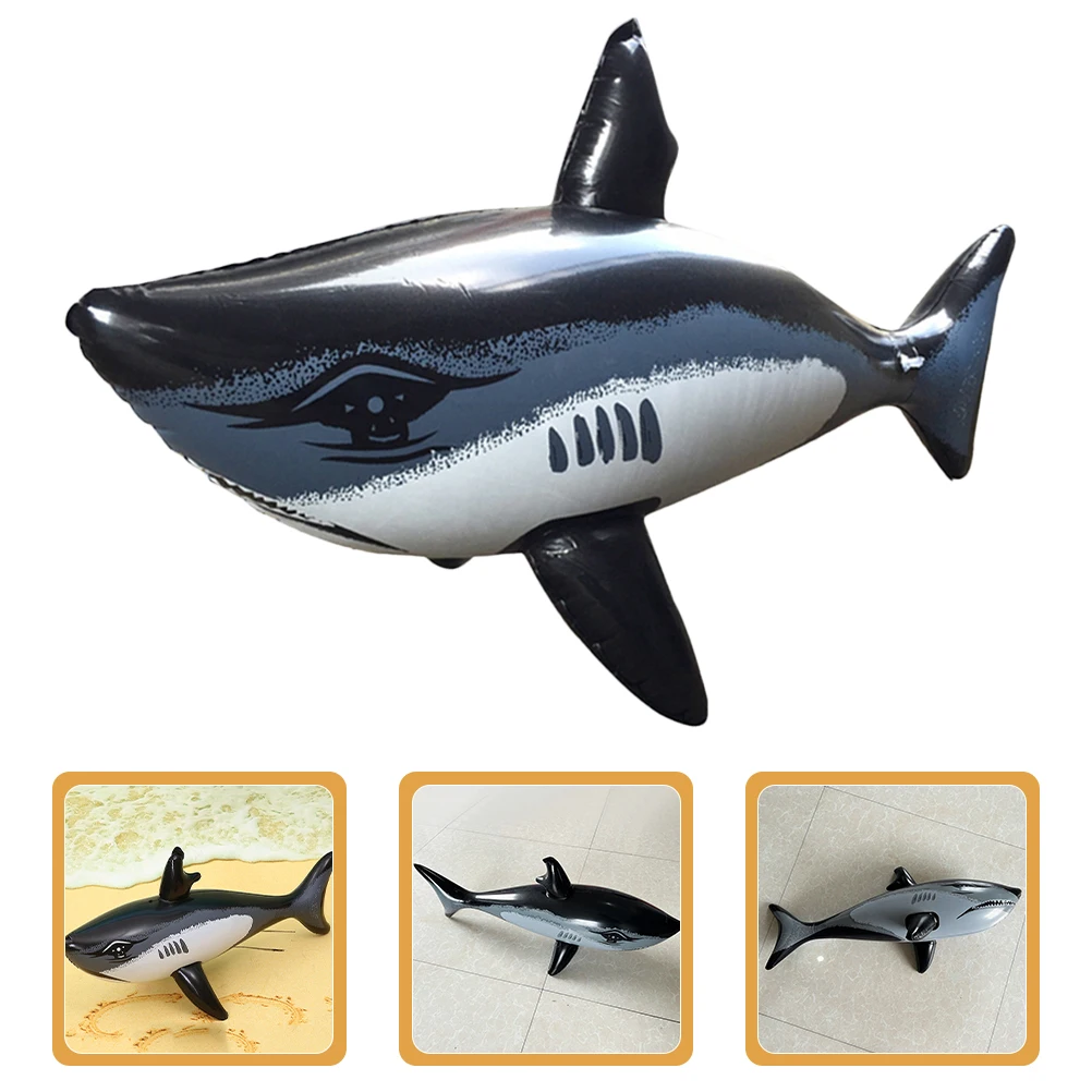 

Inflatable Shark Swimming Water Toy Pool Beach Theme Party Decoration Kids Favors Gift Ocean Toy Decoration Large Birthday Pvc