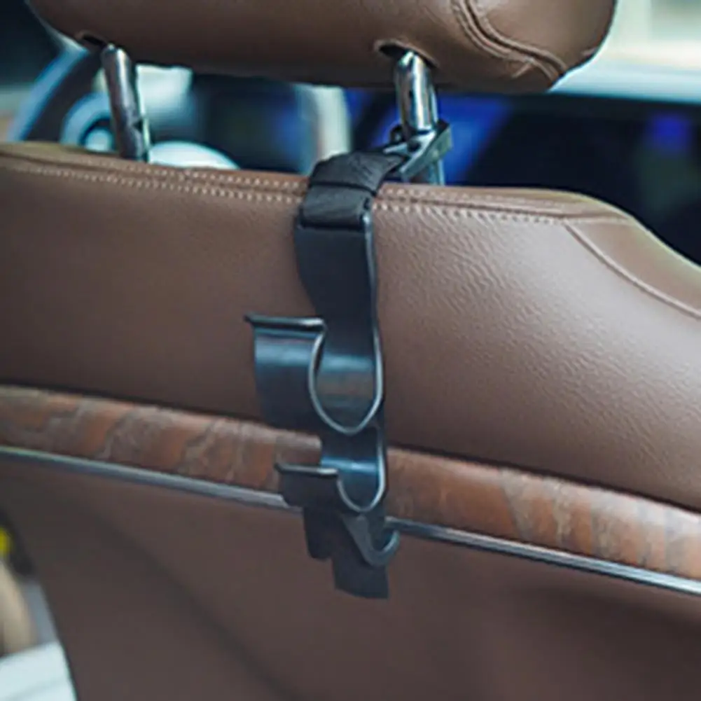 2 قطعة السنانير سيارة مقعد السيارة الخلفي هوك مسند الرأس بالمقعد الخلفي معلقة هوك حامل المظلة المقعد الخلفي تخزين هوك السيارات الداخلية الشماعات #5