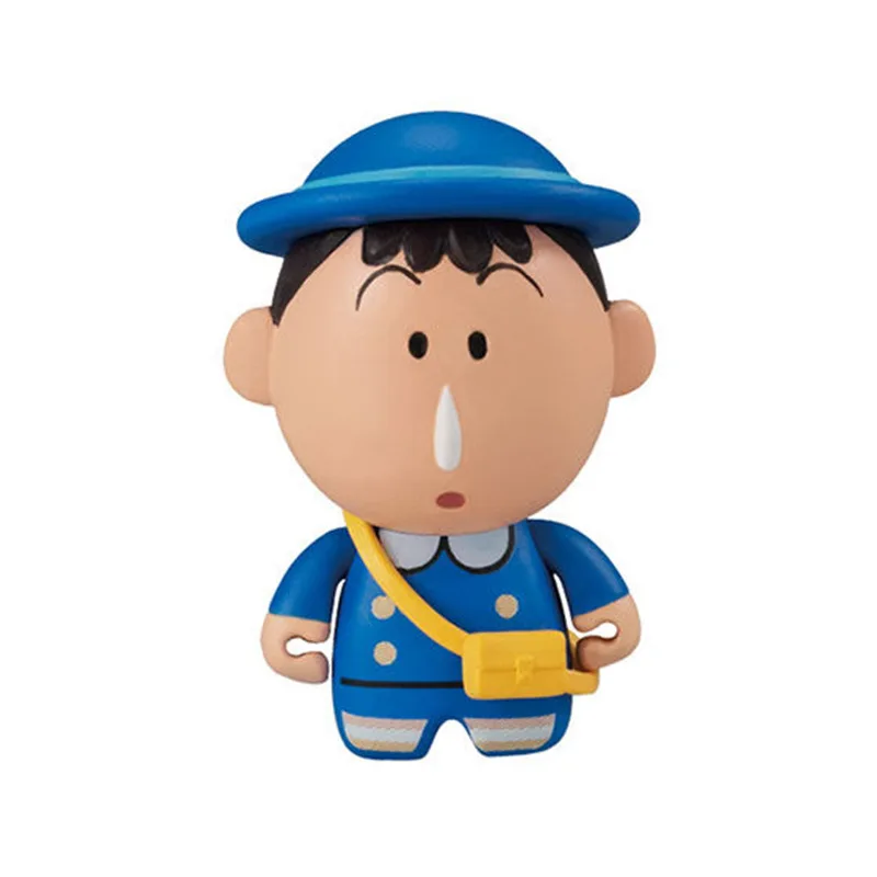 5Pcs New Crayon Shin-chan Kindergarten Uniform Kawaii Figure PVC Model Hobby Toy Cute Doll Collectible Car Ornaments Charm Gifts