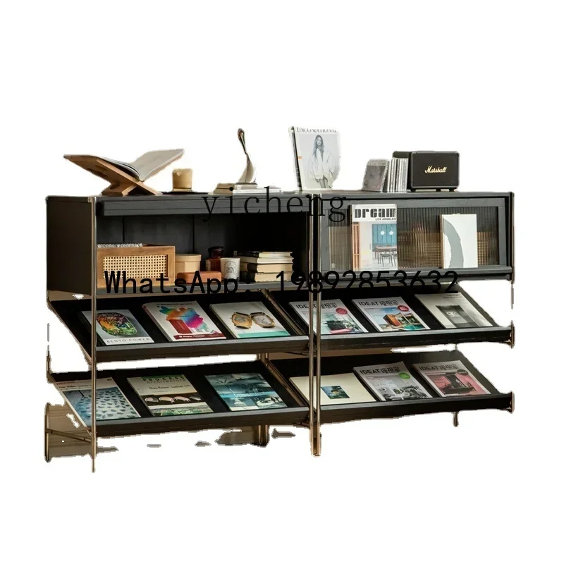G1 Solid Wood Side Cabinet Retro Affordable Luxury Living Room TV Sofa Tea Room Storage Book Shelf