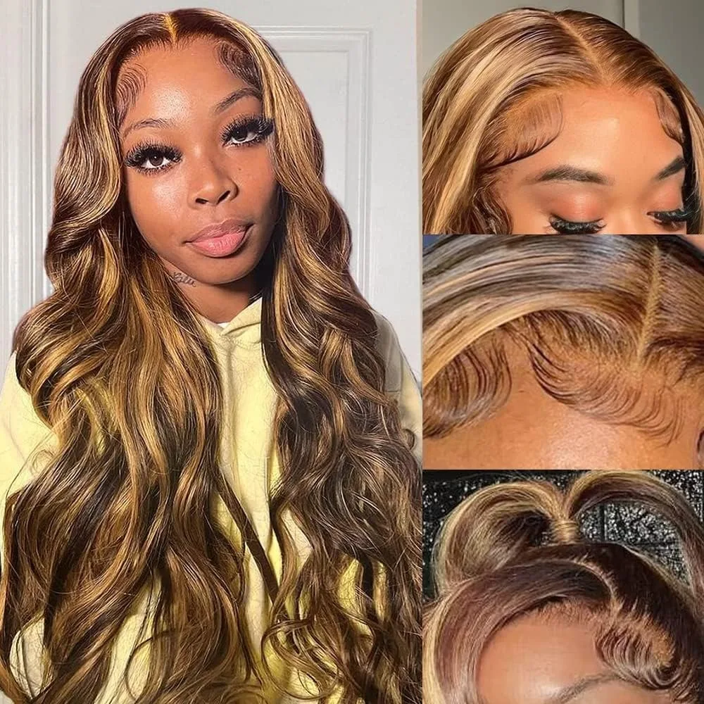 

Парик из натуральных волос P427 Highlight, 13x4, с эффектом Body Wave, на кружевной основе, 30-40 дюймов, 13x6 HD, с кружевной фронтальной частью, 200% плотность