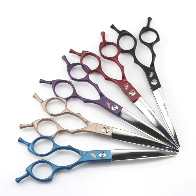 

Pet hair trimming Professional Colorful 6.5 Inch Pet Grooming Scissors Japan 440C Dog Shears Hair Curved Scissors household