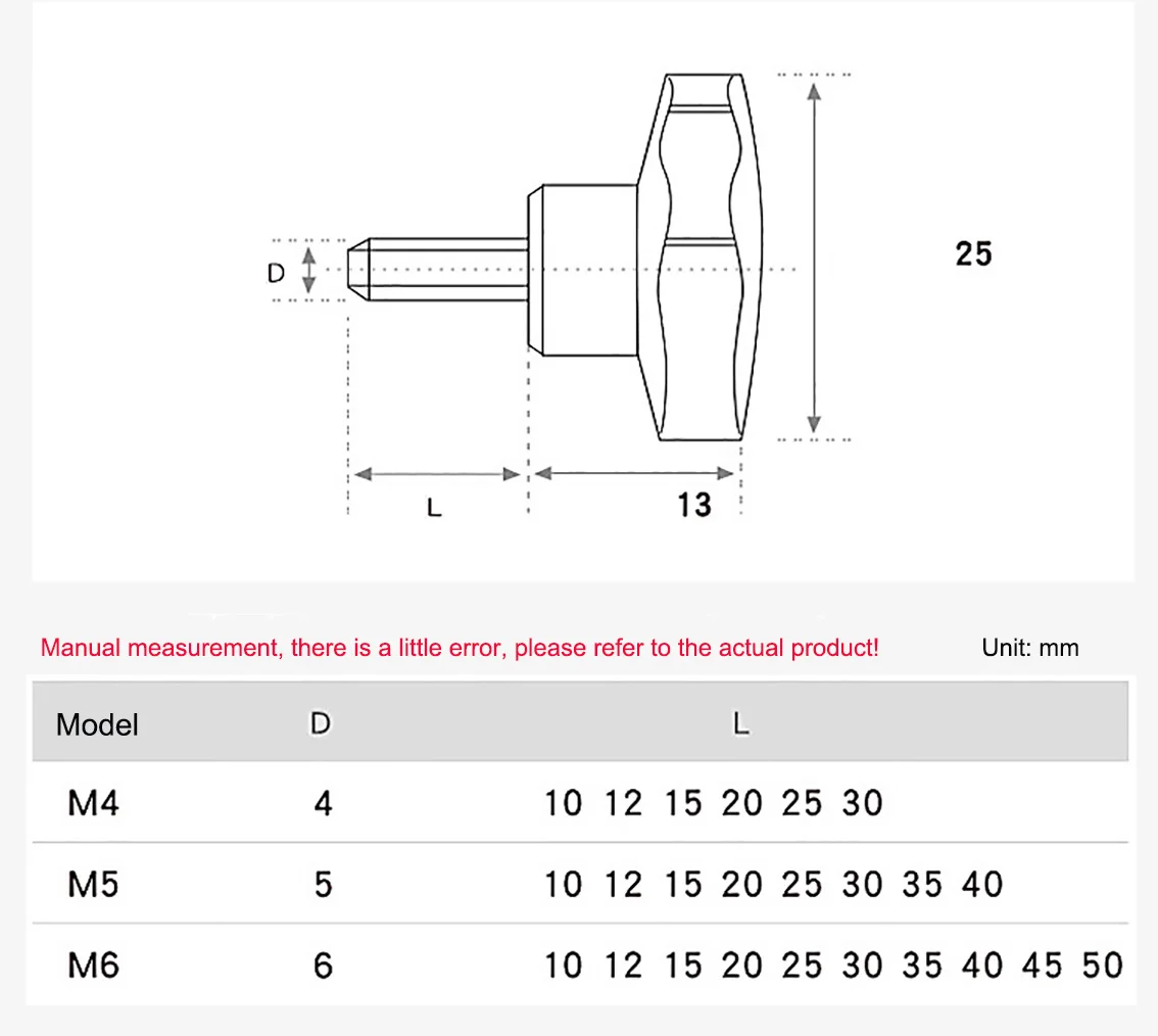 M5 304 Rvs Stervorm Draad Spanhendel Bolt Bakeliet Hand Knop Aanscherping Schroef Industrie Apparatuur