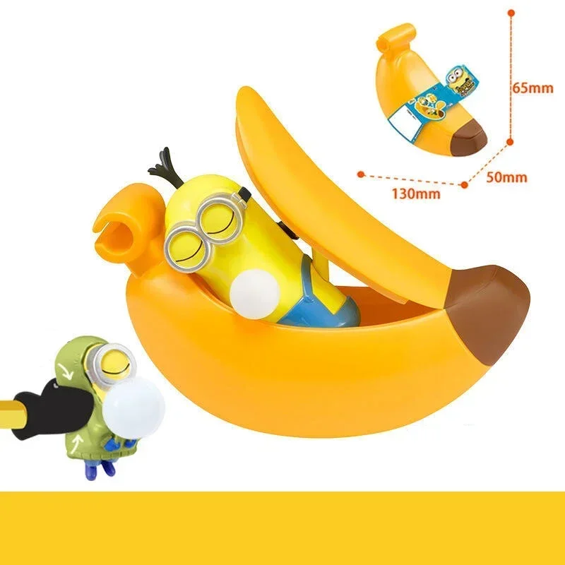 Genuine Minion Blind Box Banana Sleeping Bag Series Doll Slow Rebound Pinch Decompression Toy ciondolo creativo regalo a sorpresa