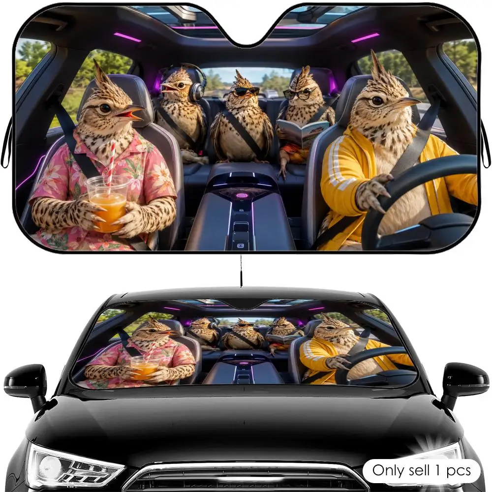 

Lark Driving Travel Sun Visor Reusable Aluminum Foil Car Windshield Sun Visor UV Protector Heat Insulation Cover Shade