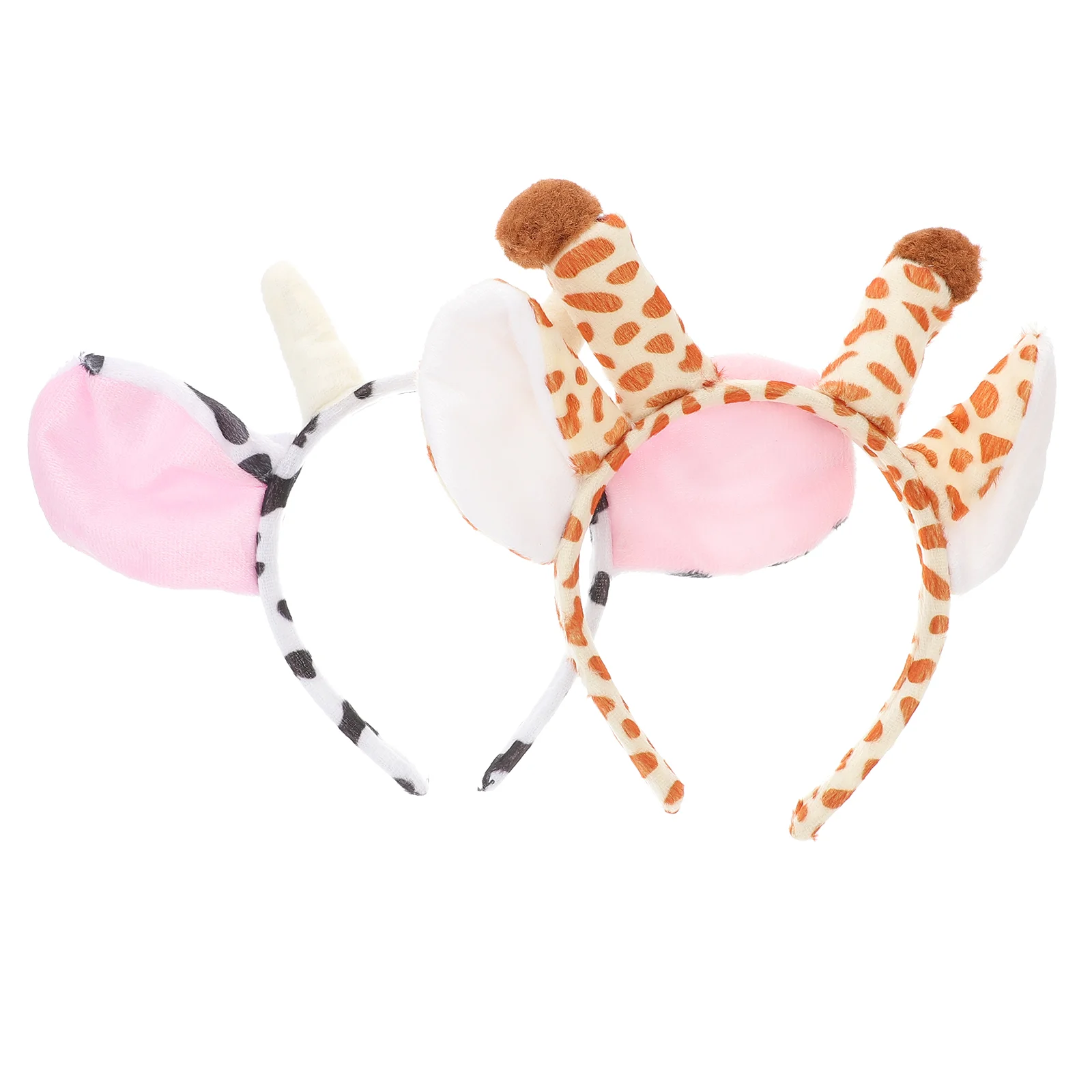 

2 Pcs Giraffe Headdress Horn Hair Accessory Animal Halloween Hoop Headband Cosplay Child