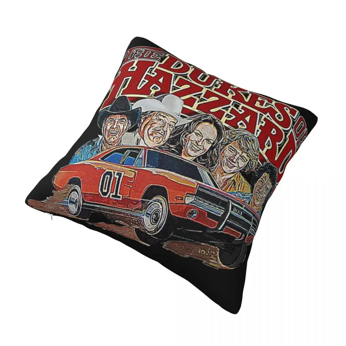 Dukes Of Hazzard And General Lee Pillow Cover Vintage Cushion Cover Pillow Case Fashion Pillowcases For Sofa Bedroom Home Decor