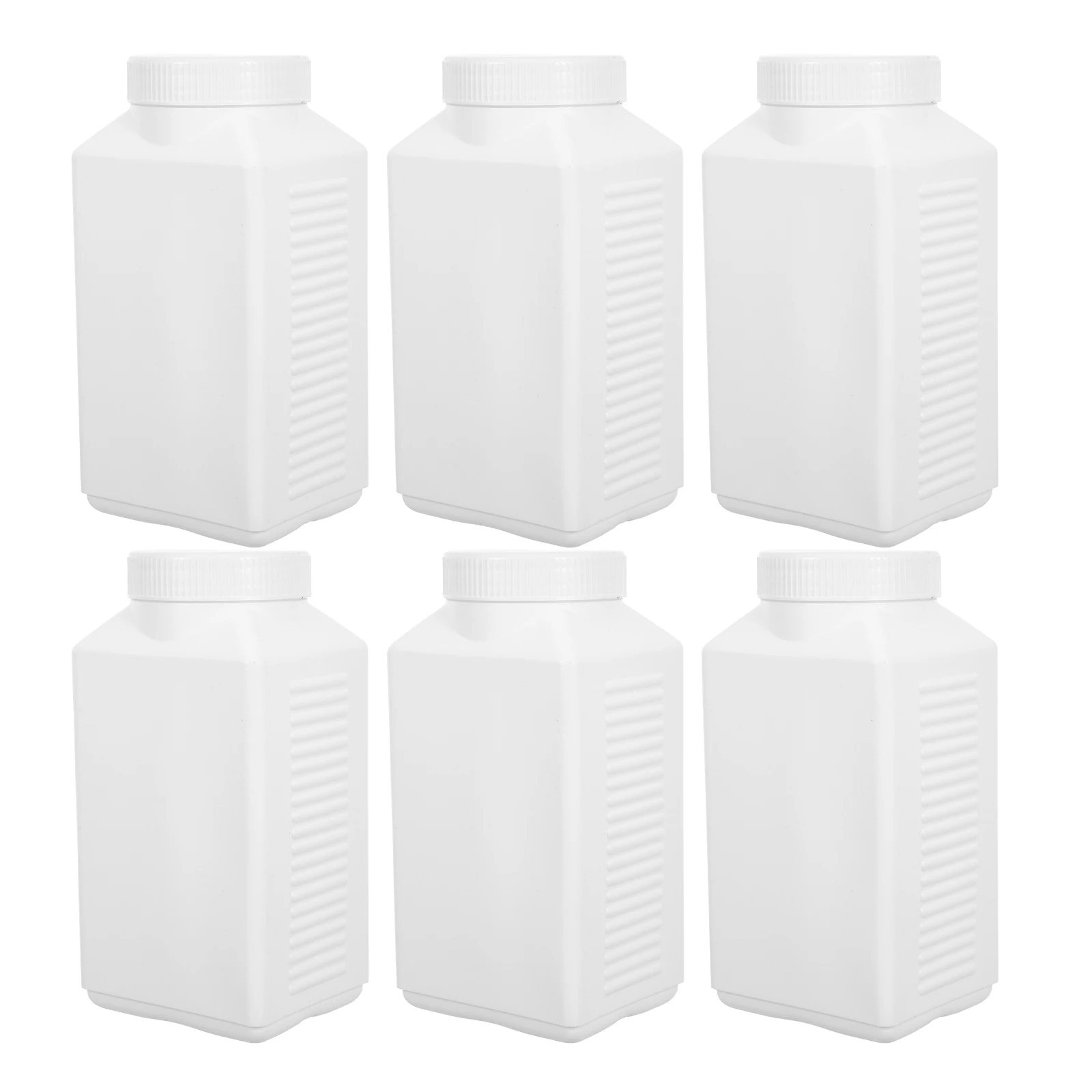 

6Pcs 1000ml Wide Mouth Lab Bottles Hdpe Durable Chemical Reagent Storage Square Shape White Easy Identification