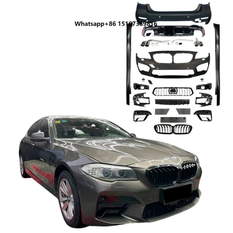 New Body Kit for 5 SERIES F10/18 2011-2017 G30/38 2021-2023 Upgrade Front/Rear Bumpers/Side Skirt/Grille/Exhaust Pipes