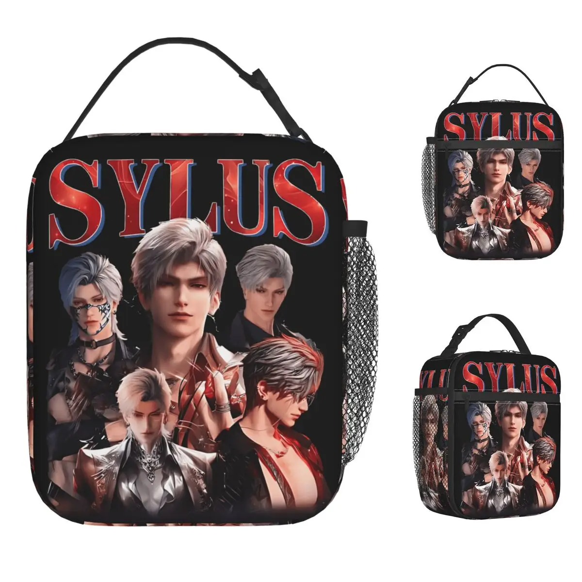 

Сумка для обеда Sylus Love And Deepspace, эстетическая коробка для обеда для школы унисекс, удобная сумка-холодильник, термосумки для обеда с оксфордским принтом