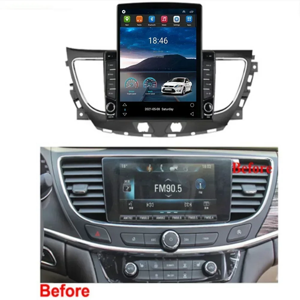 For Tesla Style 2Din Android13 Car Radio For Buick LaCrosse 2016-2035 Multimedia Video Player GPS Stereo Carplay DSP camera