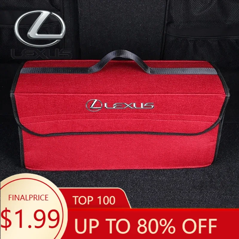 

Interior Mouldings For Lexus RX330 IS250 Ct200h ES300h RX350 IS300h NX300h RX400h ES350 Fsport Felt Cloth Car Trunk Storage Box