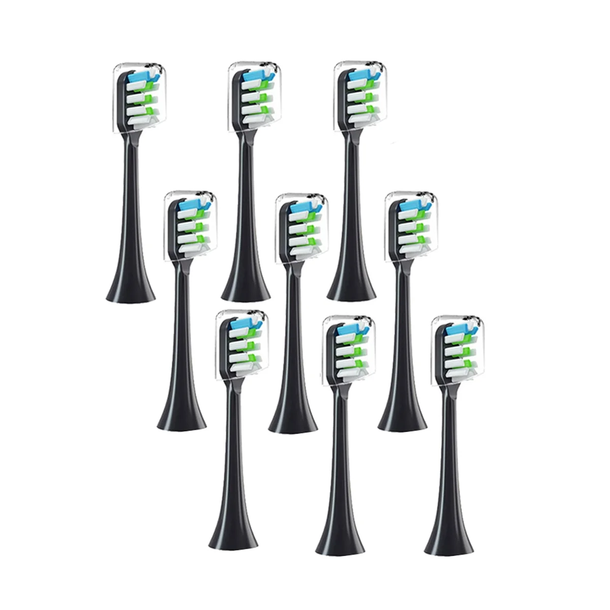 

9PCS Replacement Brush Heads for V1 V2 X3 X3U X5 D2 D3 SOOCARE Sonic Electric Toothbrush Head Soft Bristle,A