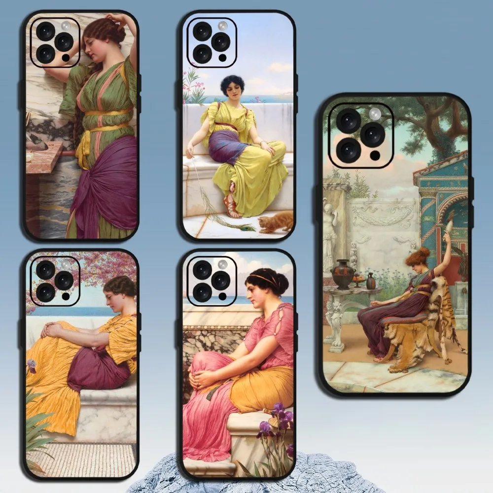 Art J-John W-William Godward  Phone Case  For Samsung Galaxy S24 S23 S22 S21 S20 Ultra Plus S20FE FE Cover