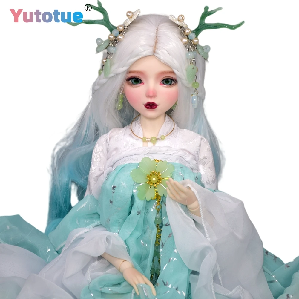 

YUTOTUE Ancient Costume Full Set 1/3 BJD Doll 56cm Height Female Doll with Headdress Changeable Eyes Lifelike