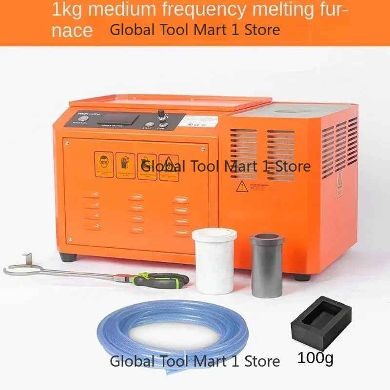 

New 2kg Gold Melting Furnace Silver Melting Tools Medium Frequency Furnace High Frequ-ency High Temperature Gold Melting Machine