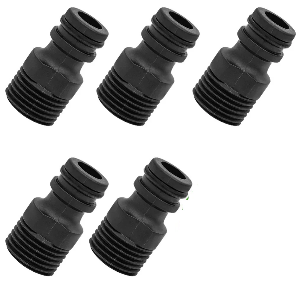 Threaded Fittings Threaded Joint Hydraulics Garden Plastic Quick Coupling Water Pipe 5pcs Faucet Adapter