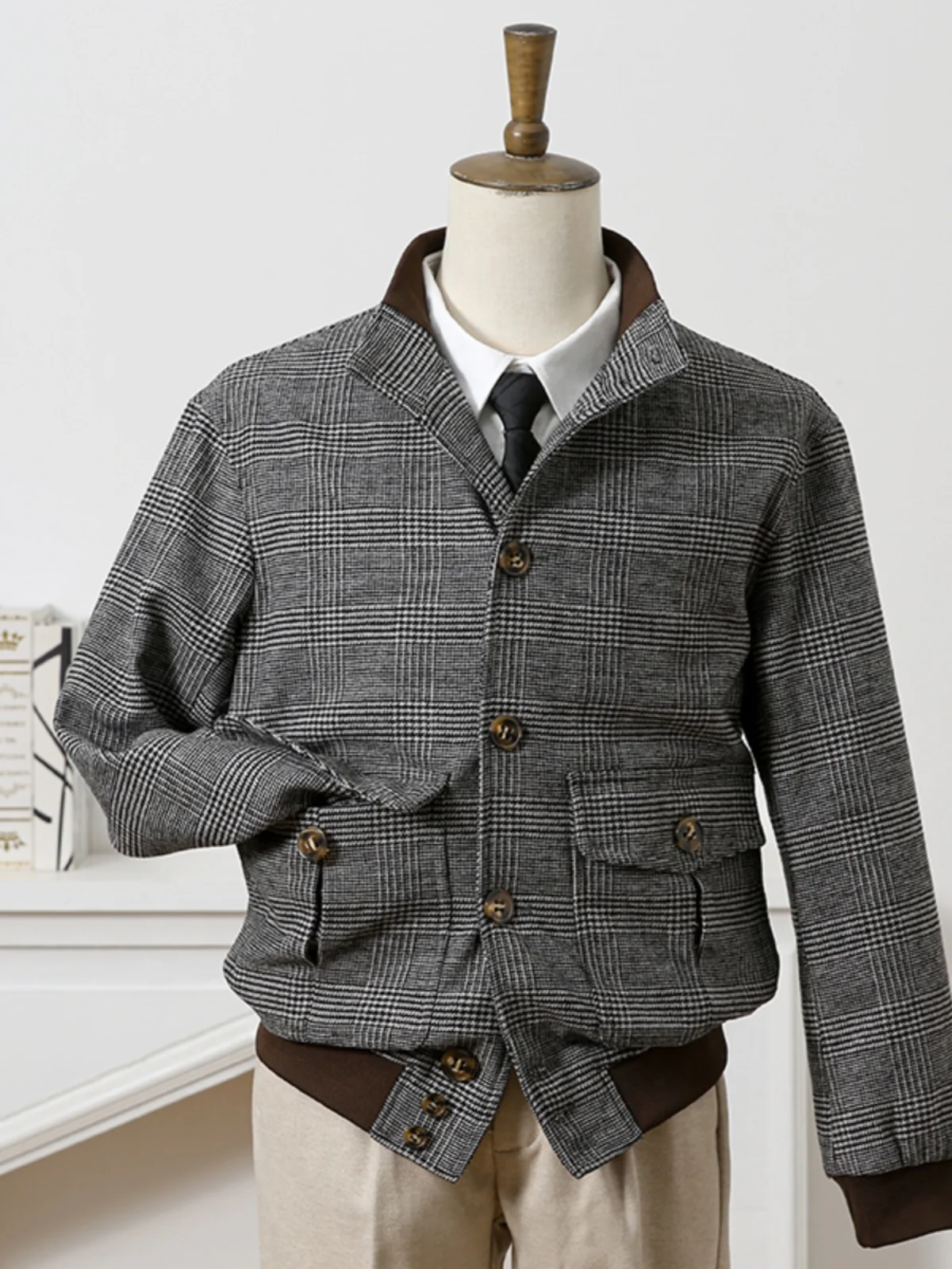 Archive Fancy tweed bomber blouson Men