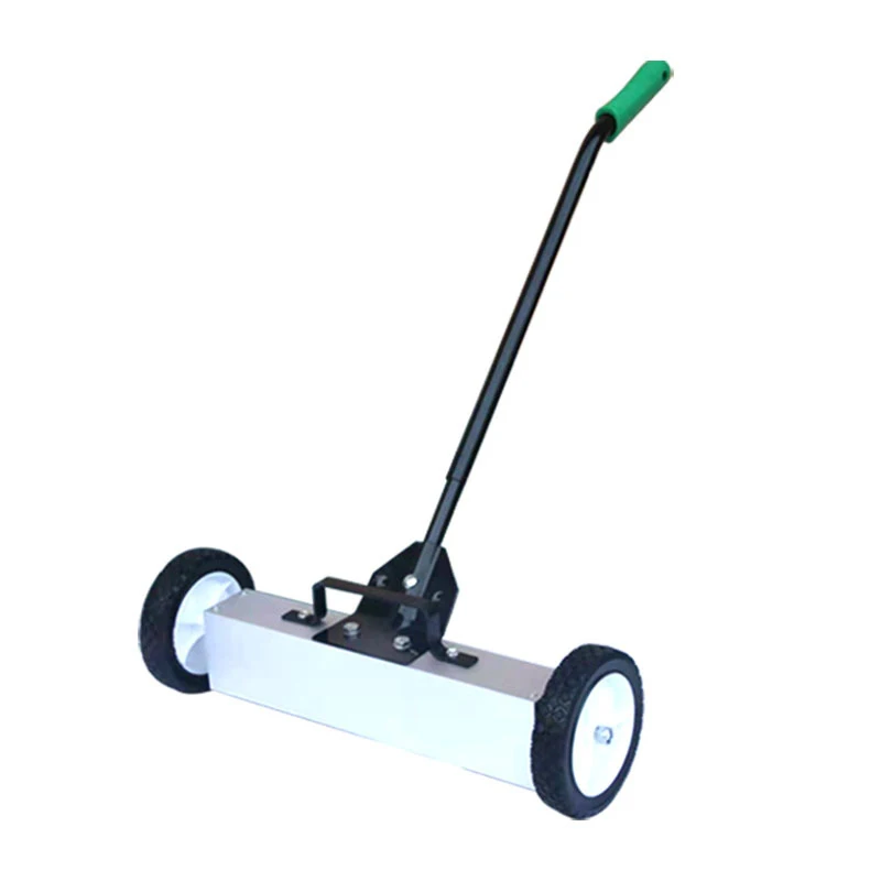 Carro de extracción de hierro manual, herramienta de limpieza de virutas de hierro triturado para Taller, recogida magnética fuerte, barrido de algodón y poliéster