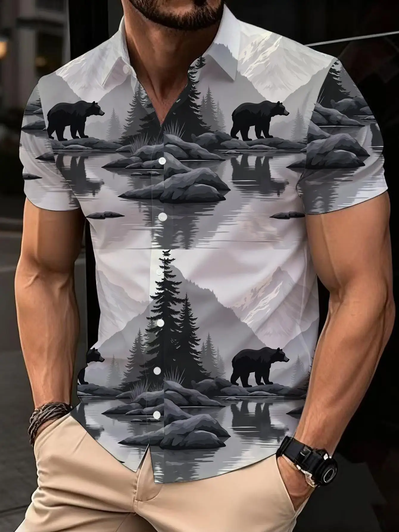 1pcs Men's shirts 2026 Summer 3D Printed Short sleeve Breathable Y2k streetwear Couple Running top Gym t-shirt man Quick Dry